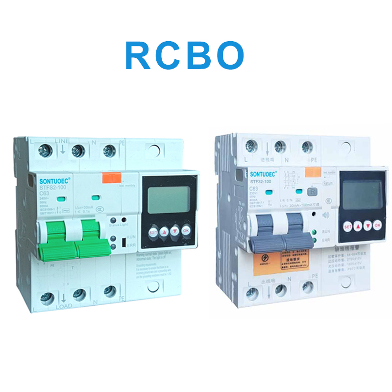 100A 2P 4P RCBO multifonctionnel