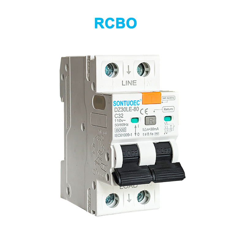 Disponxe de circuit de courant de fuite 2P 6KA IEC61009.1TANDEDEDE RCBO