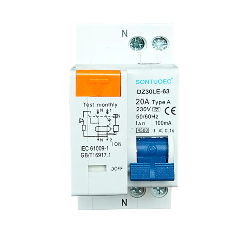 1p + n type électronique RCBO