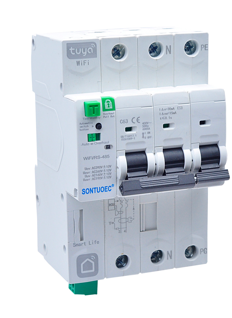 Disjoncteur IoT 4G WiFi Tuya APP, télécommande sans fil