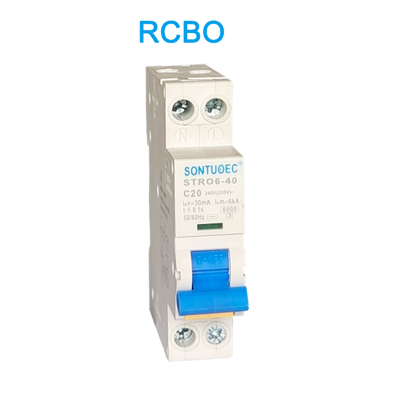 Stro6-40 Circuit Din Din Type de type rail RCBO