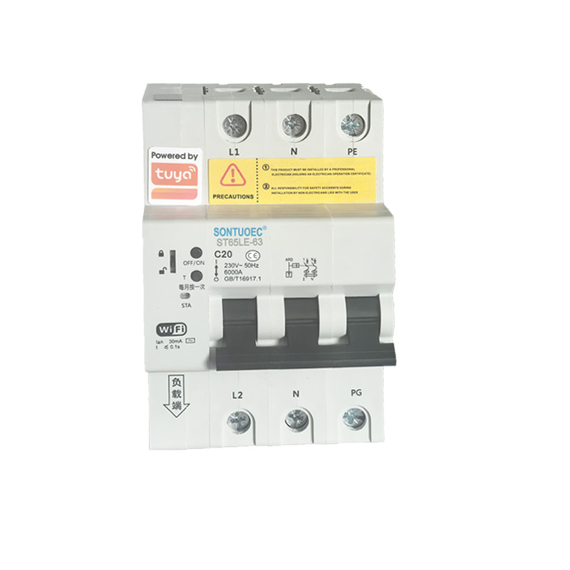 Disjoncteur intelligent RCBO intelligent multifonctionnel IoT série WiFi ST65LE-63wf2